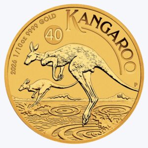 Perth Mint Gold Bullion Coin- 1/10 Oz 2026 Kangaroo