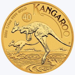 Perth Mint Gold Bullion Coin- 1/4Oz 2026 Kangaroo