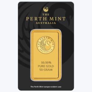 Perth Mint Gold Minted Bullion - 50 Grams
