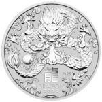 Australian Lunar Series III 2024 Year of the Dragon 1/2oz Silver Bullion Coin