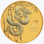 Australian Lunar Series III 2025 Year of the Snake 2oz Gold Bullion Coin