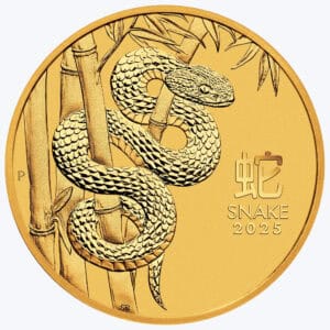 Australian Lunar Series III 2025 Year of the Snake 1/2oz Gold Bullion Coin