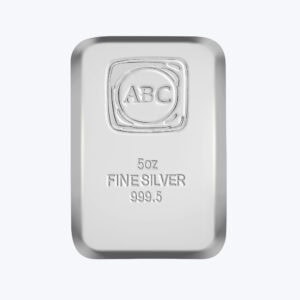 ABC Silver Bullion- 5oz Cast Bar
