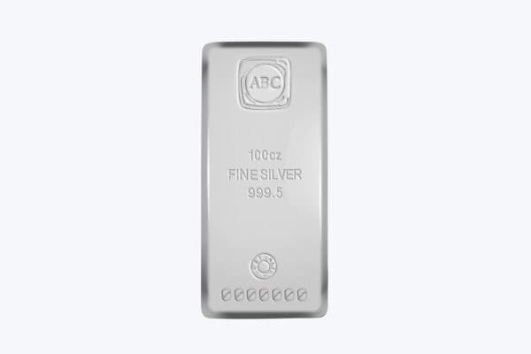 ABC Silver Bullion- 100oz Cast Bar