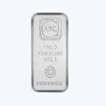 ABC Silver Bullion- 1kg Cast Bar