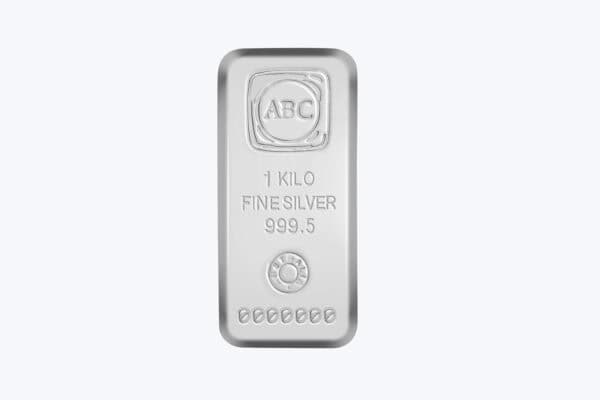 ABC Silver Bullion- 1kg Cast Bar