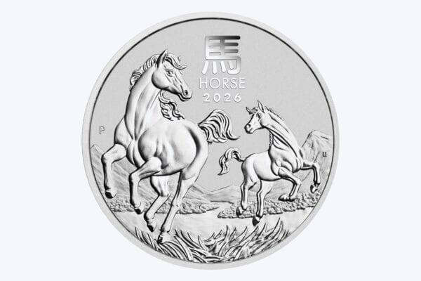 Australian Lunar Series III 2026 Year of the Horse 1oz Silver Bullion Coin