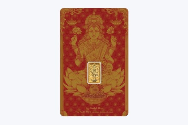 Perth Mint Gold Minted Bullion - Lakshmi 1g Gold Minted Bar