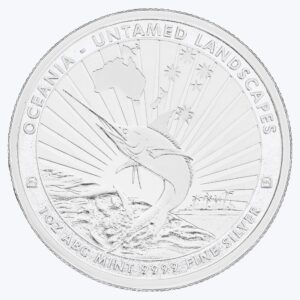 ABC Silver Bullion- Untamed Landscapes 1oz Sailfish Coin